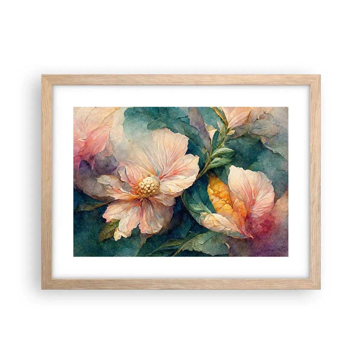 Póster en marco roble claro - La sutileza misma - 40x30 cm