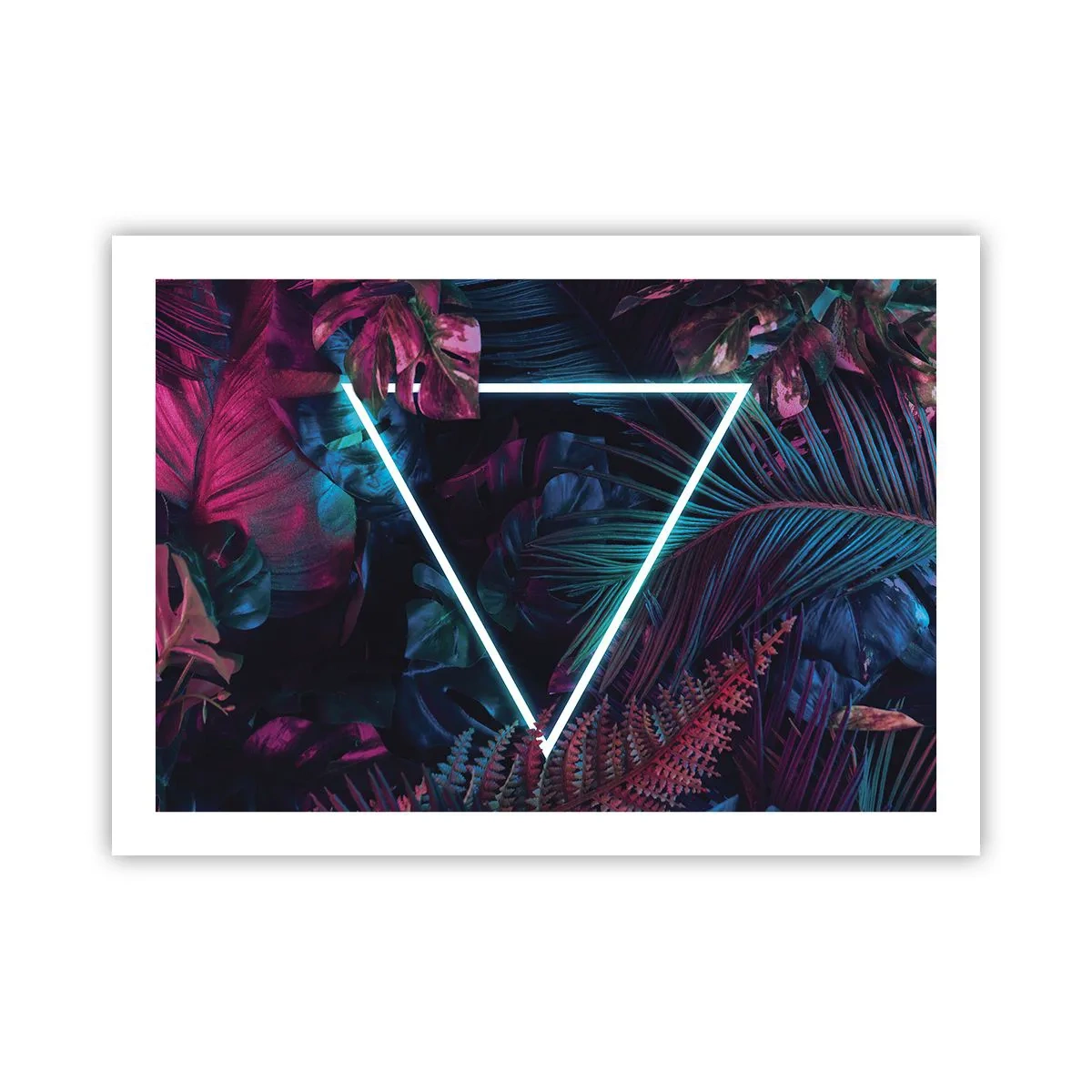 Póster - Jardín fluorescente - 70x50 cm