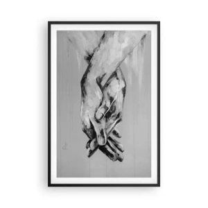 Póster en marco negro - El comienzo... - 61x91 cm