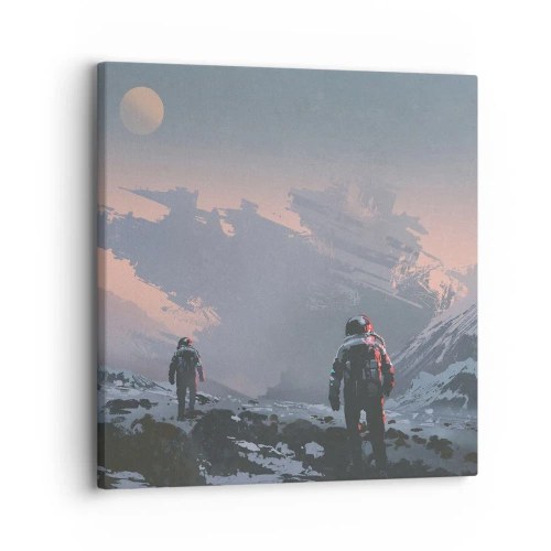 Cuadro sobre lienzo - Impresión de Imagen - Bajo una estrella desconocida - 30x30 cm