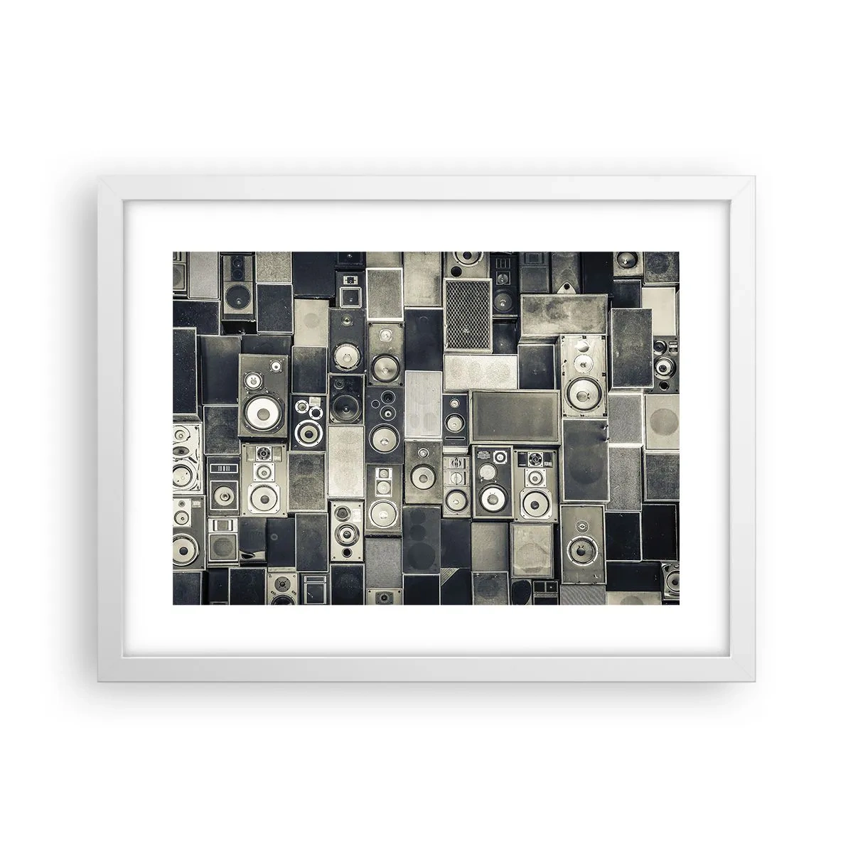 Póster en marco blanco - Y todo fluye - 40x30 cm