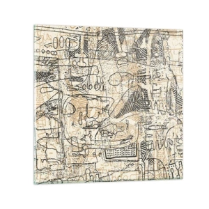 Cuadro sobre vidrio - Impresiones sobre Vidrio - A la espera de ser descifrado - 30x30 cm