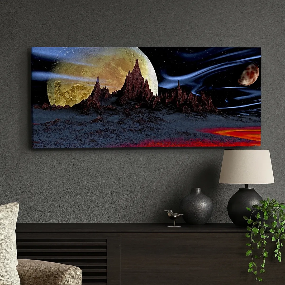 Cuadro sobre lienzo - Impresión de Imagen - Mundo desconocido - 30x30 cm