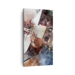 Cuadro sobre lienzo - Impresión de Imagen - ¿Y qué opinas? - 45x80 cm