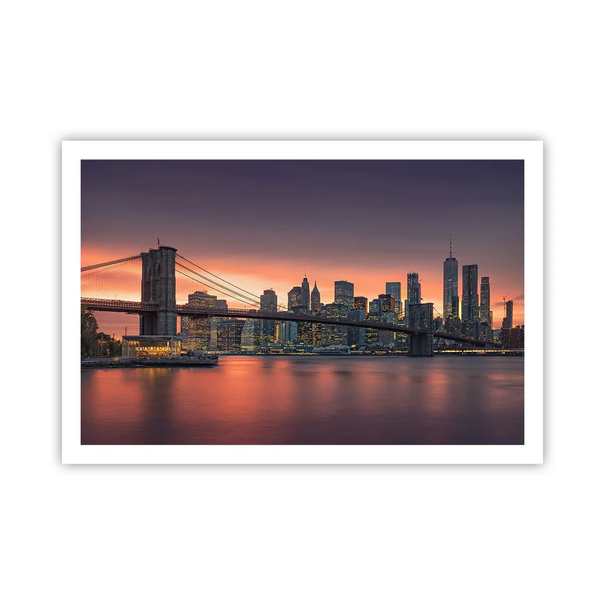 Póster - Ahogado en el silencio lila - 91x61 cm