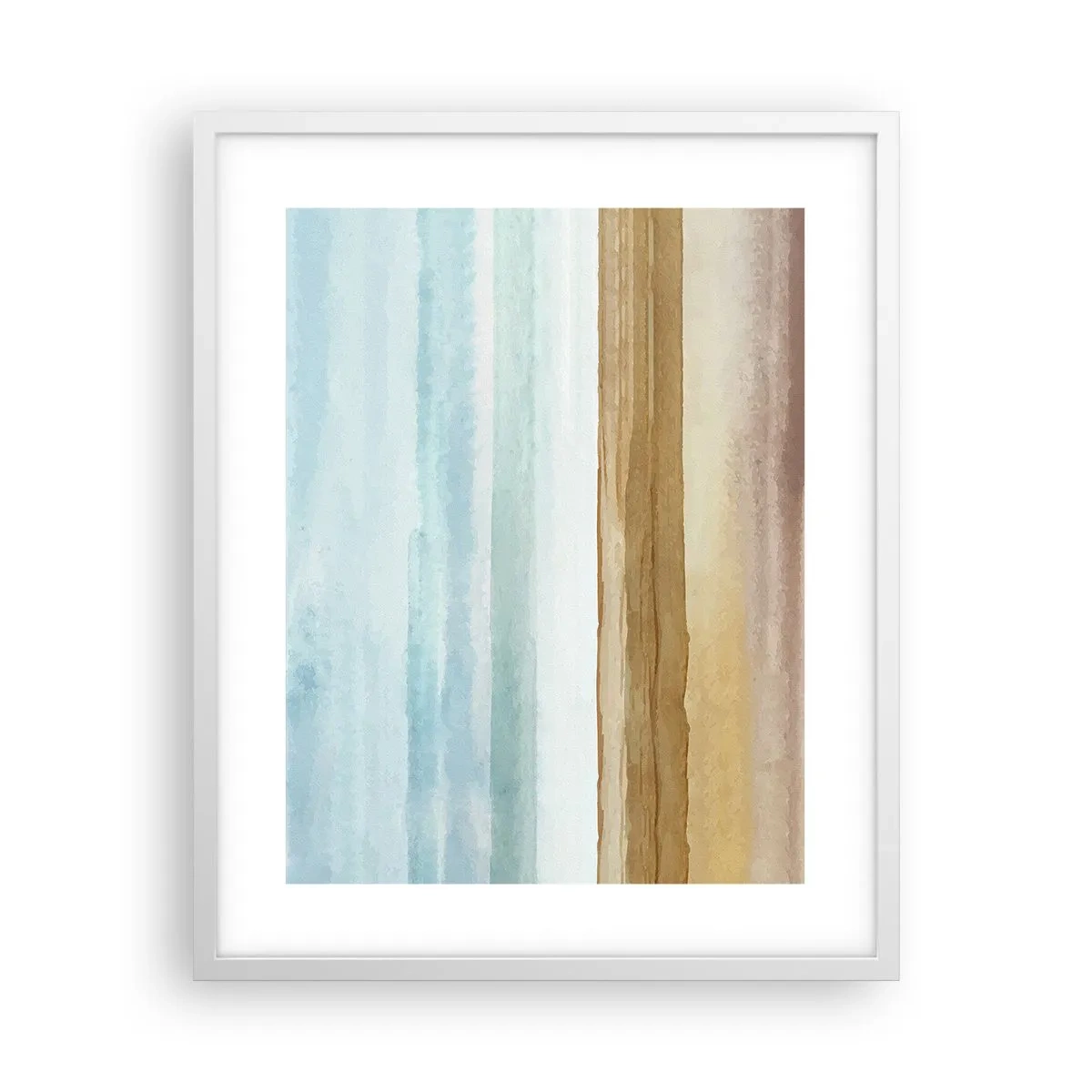 Póster en marco blanco - Serenidad - 40x50 cm