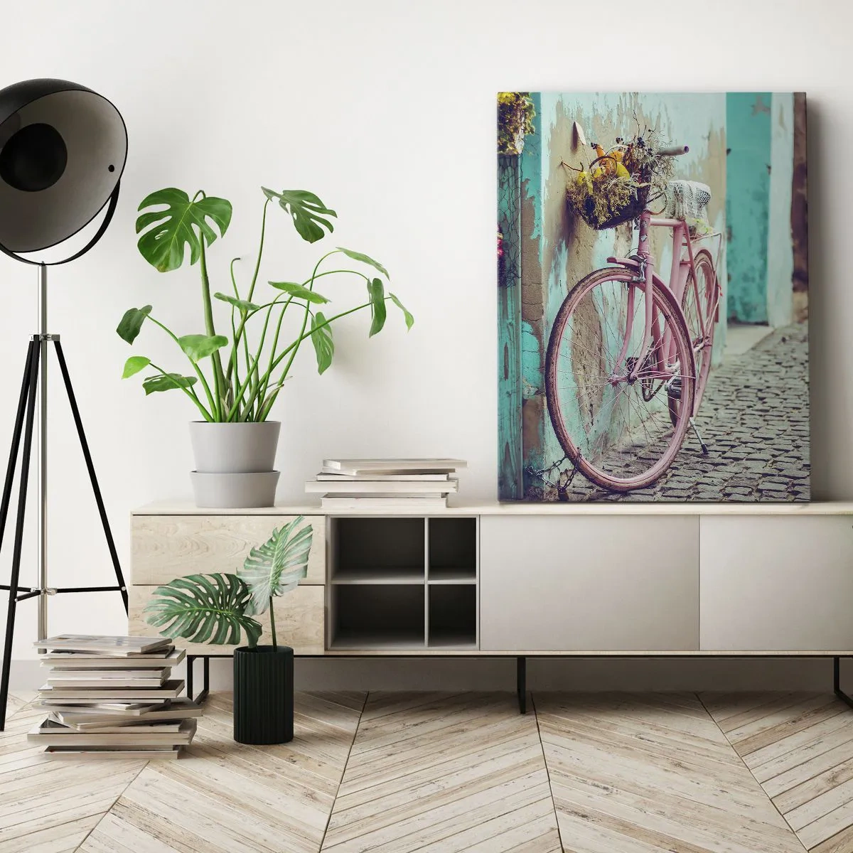 Cuadro sobre lienzo - Impresión de Imagen - Ahora mismo vuelvo - 55x100 cm