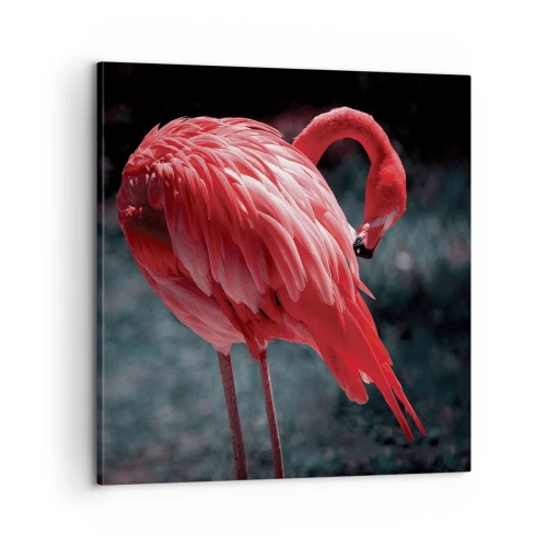 Cuadro sobre lienzo - Impresión de Imagen - Un poema carmesí de la naturaleza - 60x60 cm