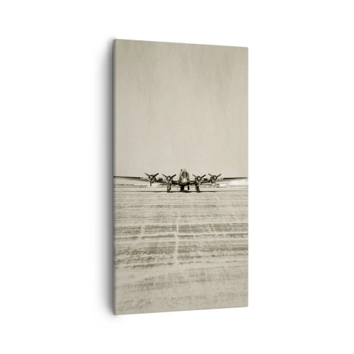 Cuadro sobre lienzo - Impresión de Imagen - Como siempre, preparado - 55x100 cm