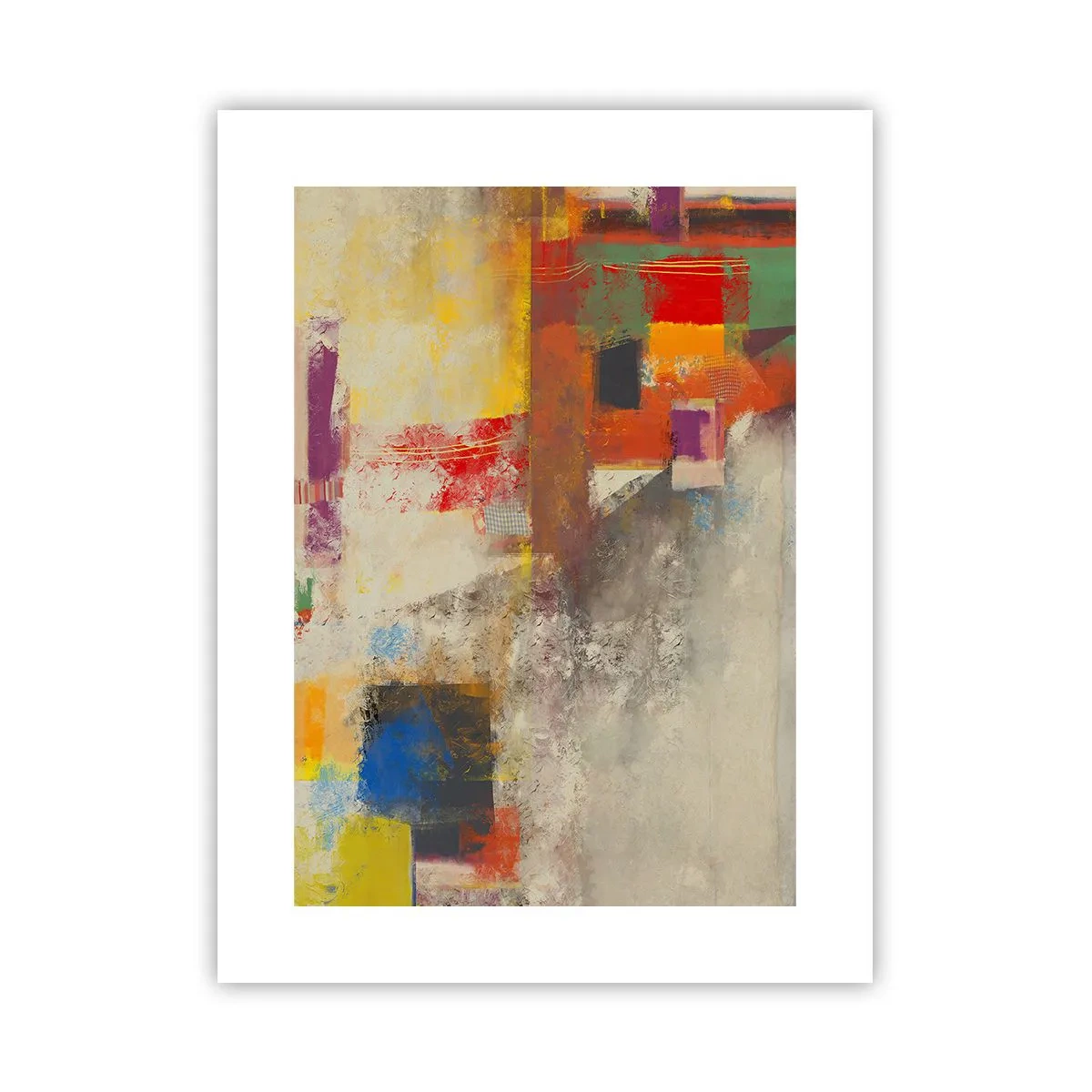 Póster - Geometría de color - 30x40 cm