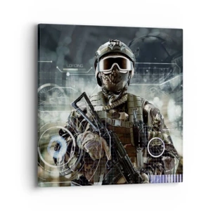 Cuadro sobre lienzo - Impresión de Imagen - De poder a poder - 40x40 cm