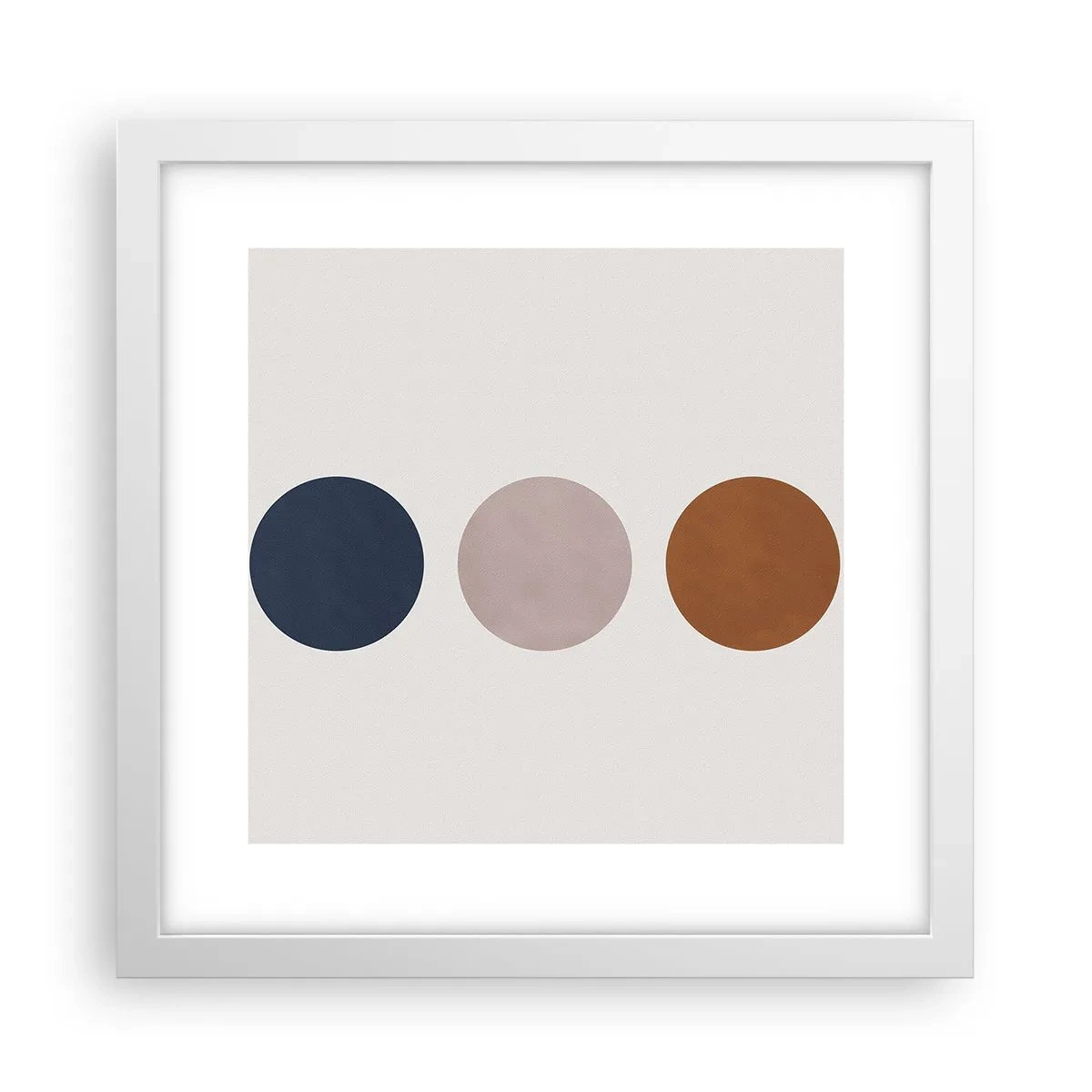 Póster en marco blanco - Símbolo de perfección - 30x30 cm