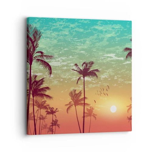 Cuadro sobre lienzo - Impresión de Imagen - Ambientes tropicales - 30x30 cm