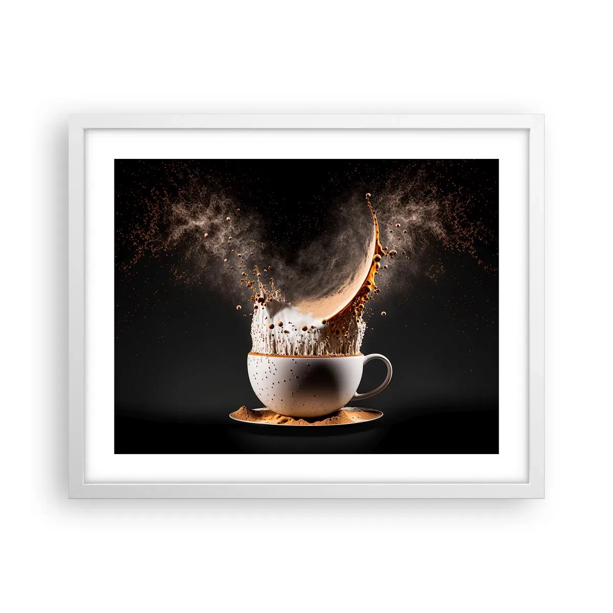 Póster en marco blanco - Una explosión de sabor - 50x40 cm