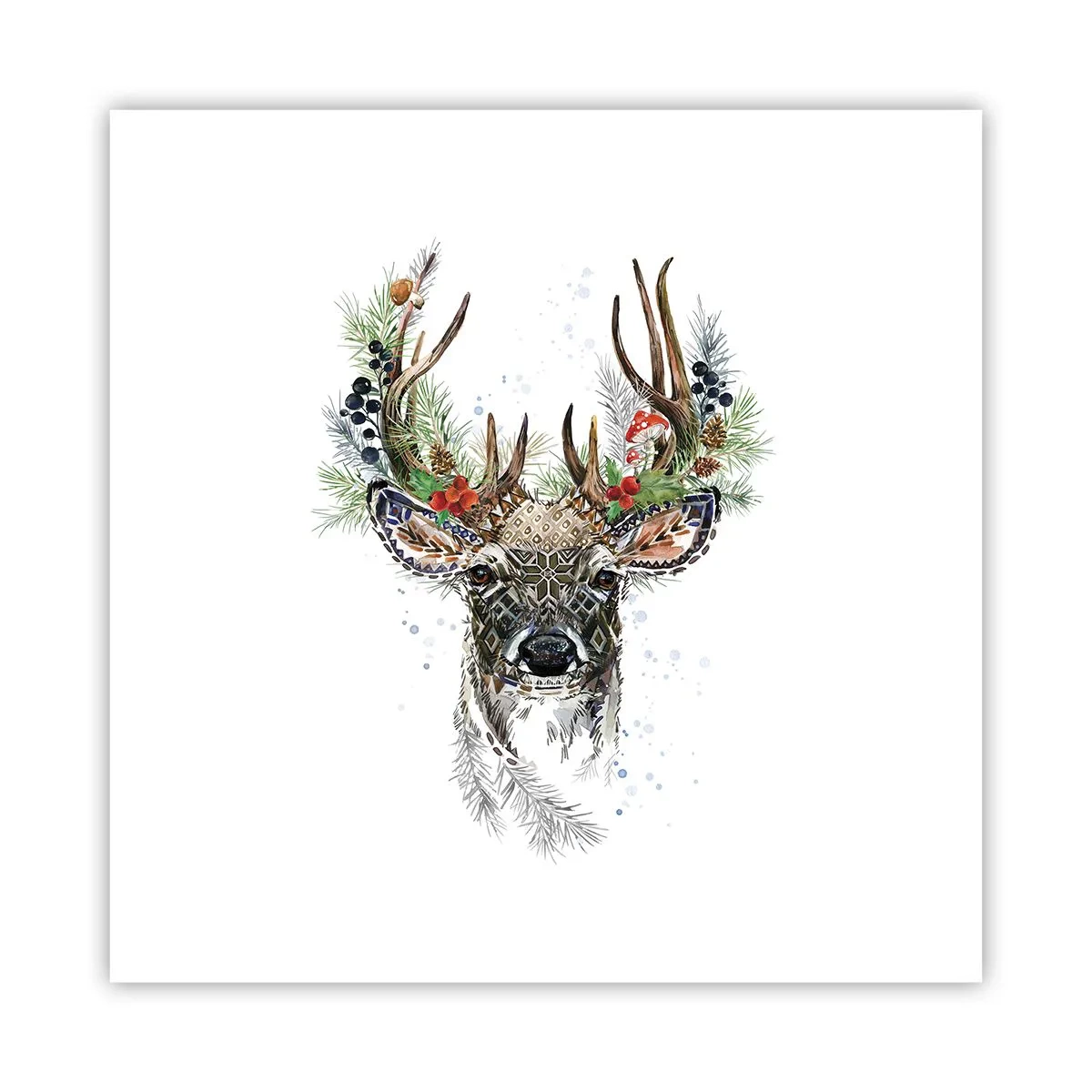 Póster - Con vestimenta festiva - 30x30 cm