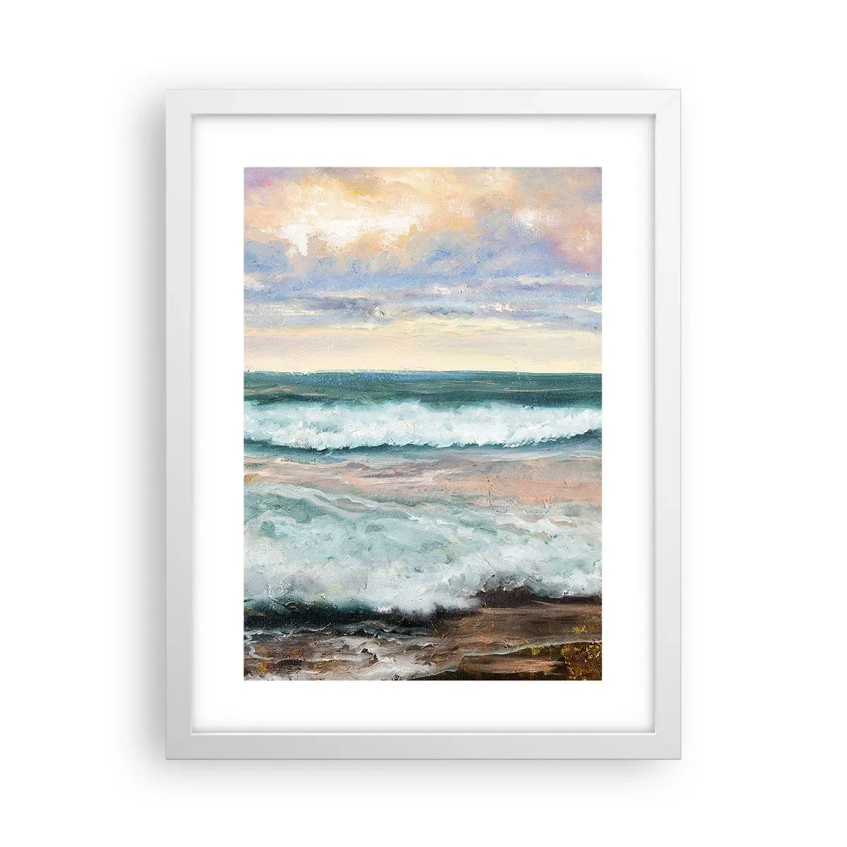 Póster en marco blanco - Aquí suavizarás tu alma - 30x40 cm