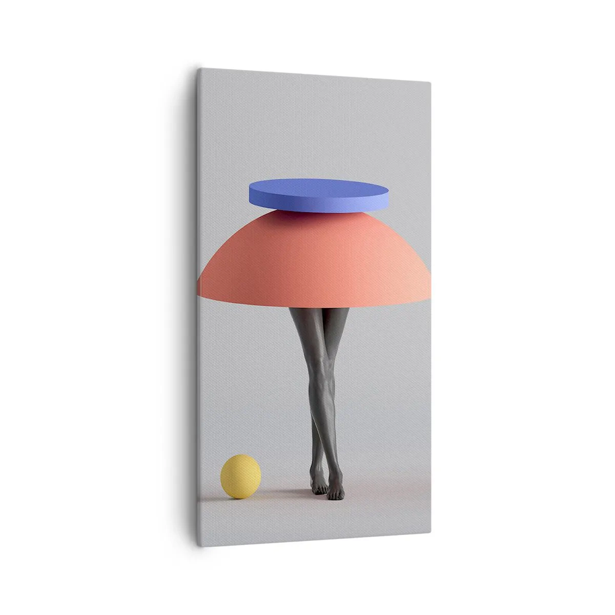 Cuadro sobre lienzo - Impresión de Imagen - Composición surrealista - 55x100 cm