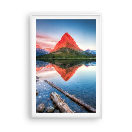 Póster en marco blanco - Cálido y frío - 61x91 cm