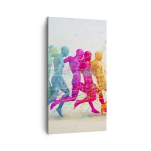Cuadro sobre lienzo - Impresión de Imagen - Armonía del movimiento - 45x80 cm