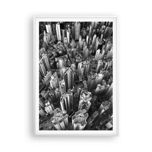 Póster en marco blanco - Cada vez más alto - 70x100 cm