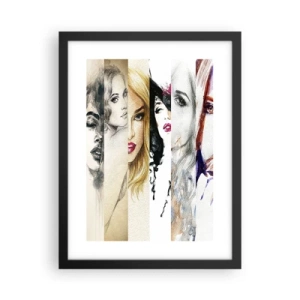 Póster en marco negro - Y siempre eres tú - 30x40 cm