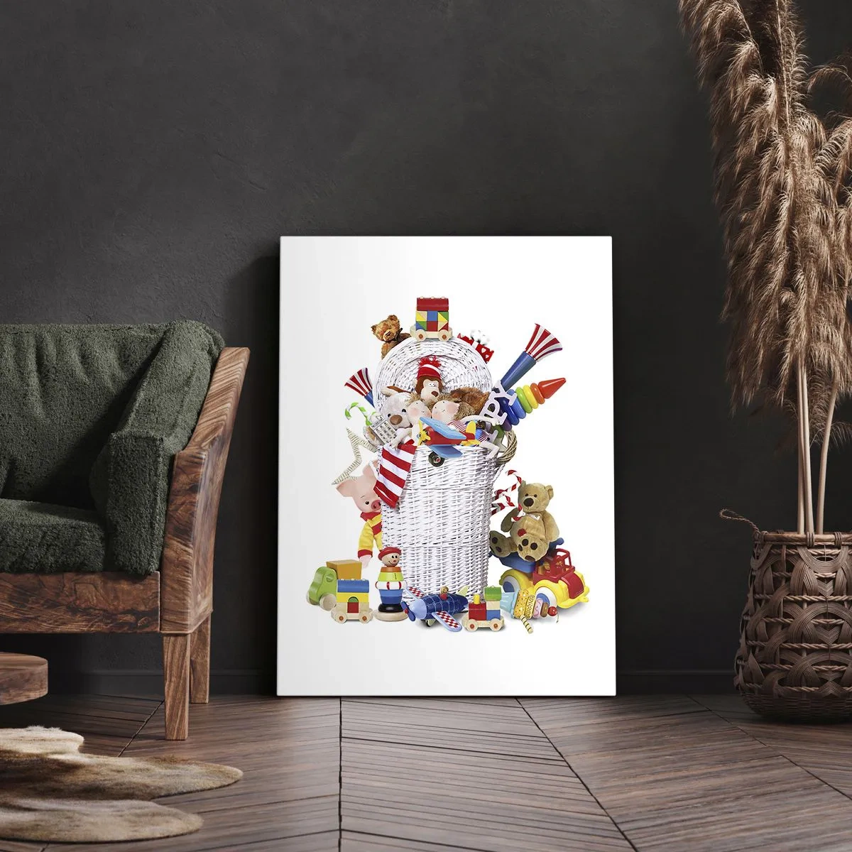 Cuadro sobre lienzo - Impresión de Imagen - Tesoros para los más pequeños - 65x120 cm