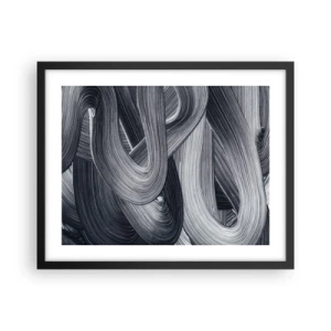 Póster en marco negro - La fluidez de la realidad - 50x40 cm