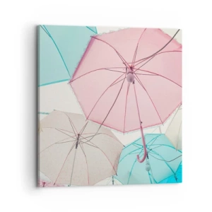 Cuadro sobre lienzo - Impresión de Imagen - A veces el sol, a veces la lluvia - 70x70 cm