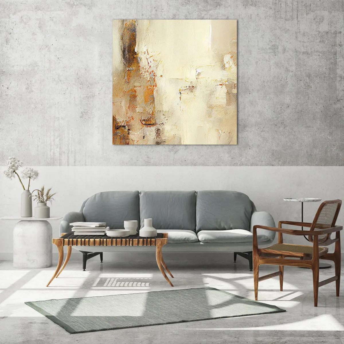 Cuadro sobre vidrio - Impresiones sobre Vidrio - El alma del ámbar - 50x50 cm