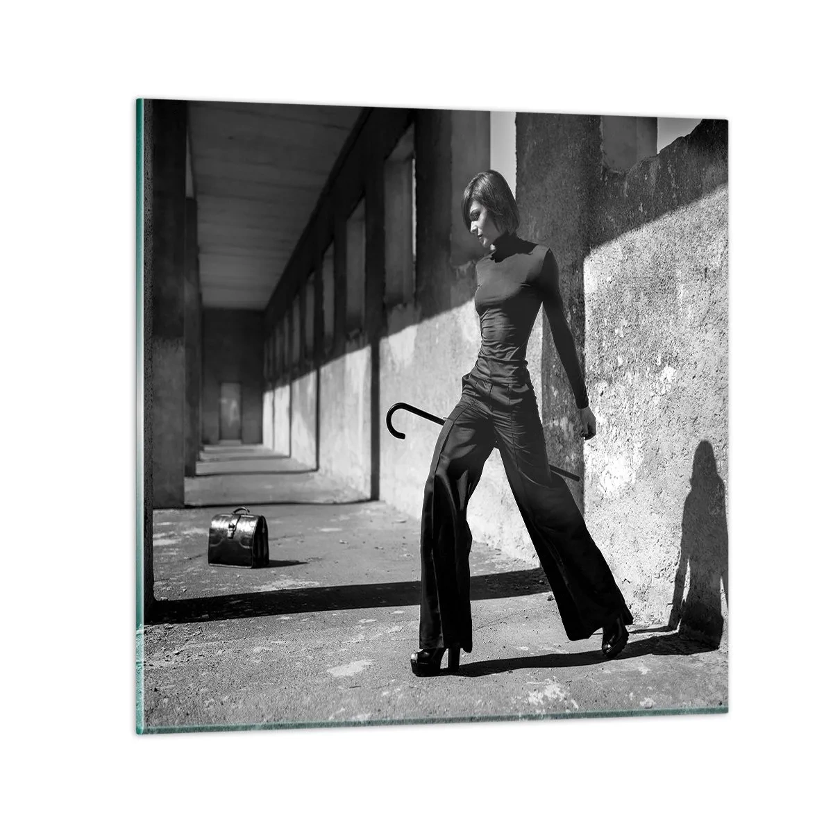Cuadro sobre vidrio - Impresiones sobre Vidrio - Elegancia urbana - 30x30 cm