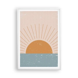 Póster en marco blanco - La maravilla de cada día - 70x100 cm