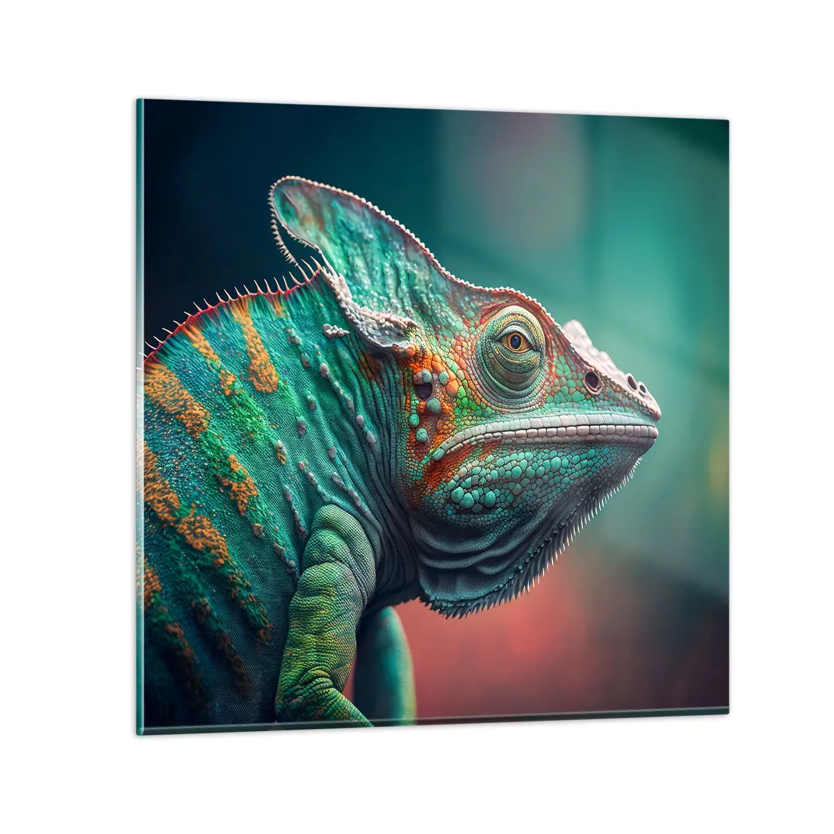 Cuadro sobre vidrio - Impresiones sobre Vidrio - ¿Puedes verme? No está bien... - 70x70 cm