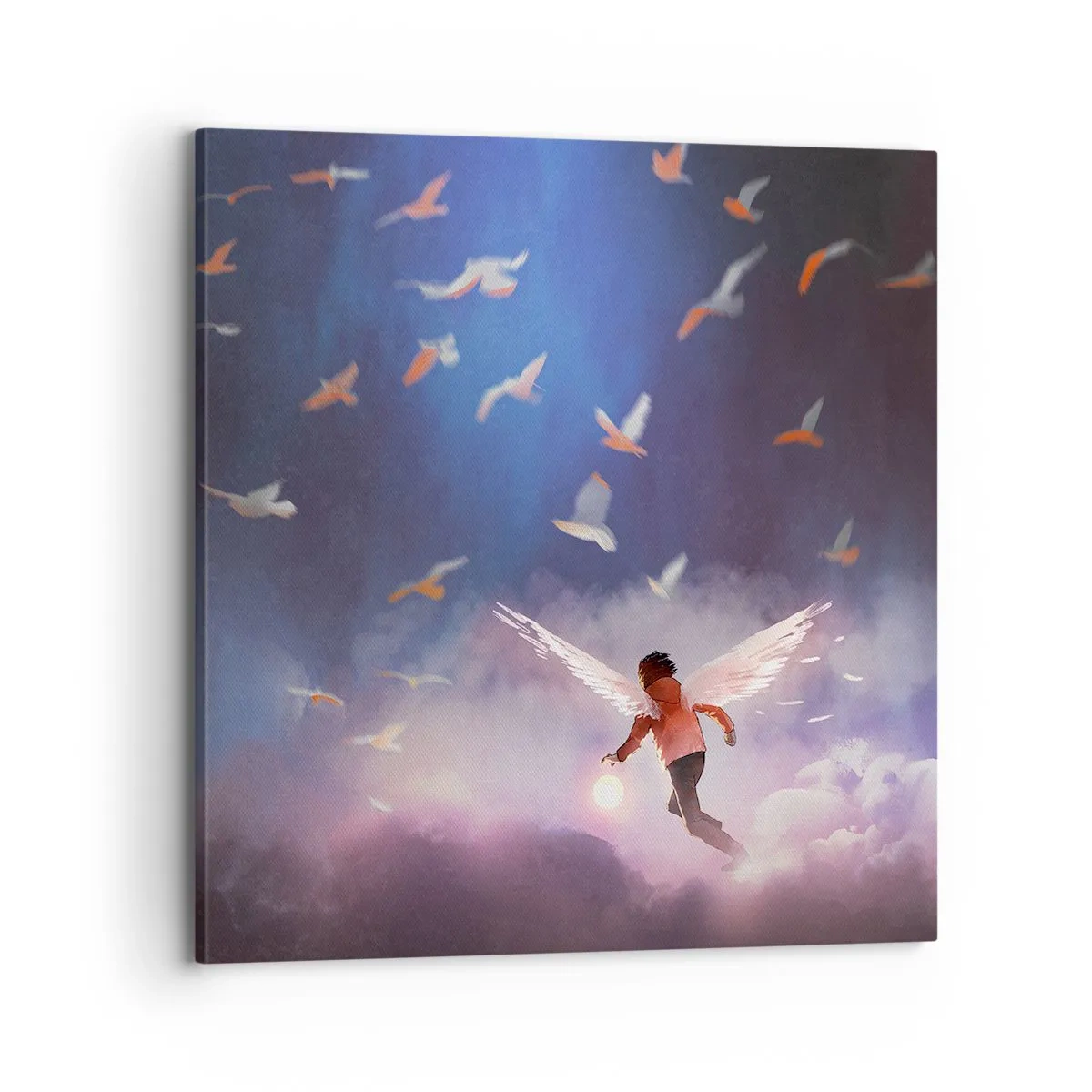 Cuadro sobre lienzo - Impresión de Imagen - Imaginación y valor - 70x70 cm