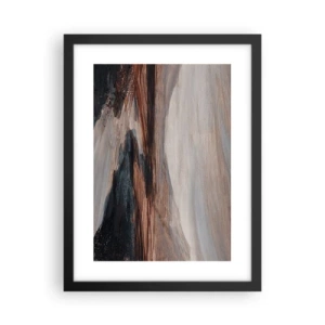 Póster en marco negro -  Valle apacible - 30x40 cm
