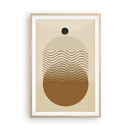 Póster en marco roble claro - Sobre el origen de las figuras geométricas - 61x91 cm