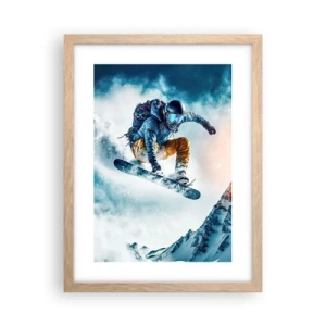Póster en marco roble claro - Emociones extremas - 30x40 cm