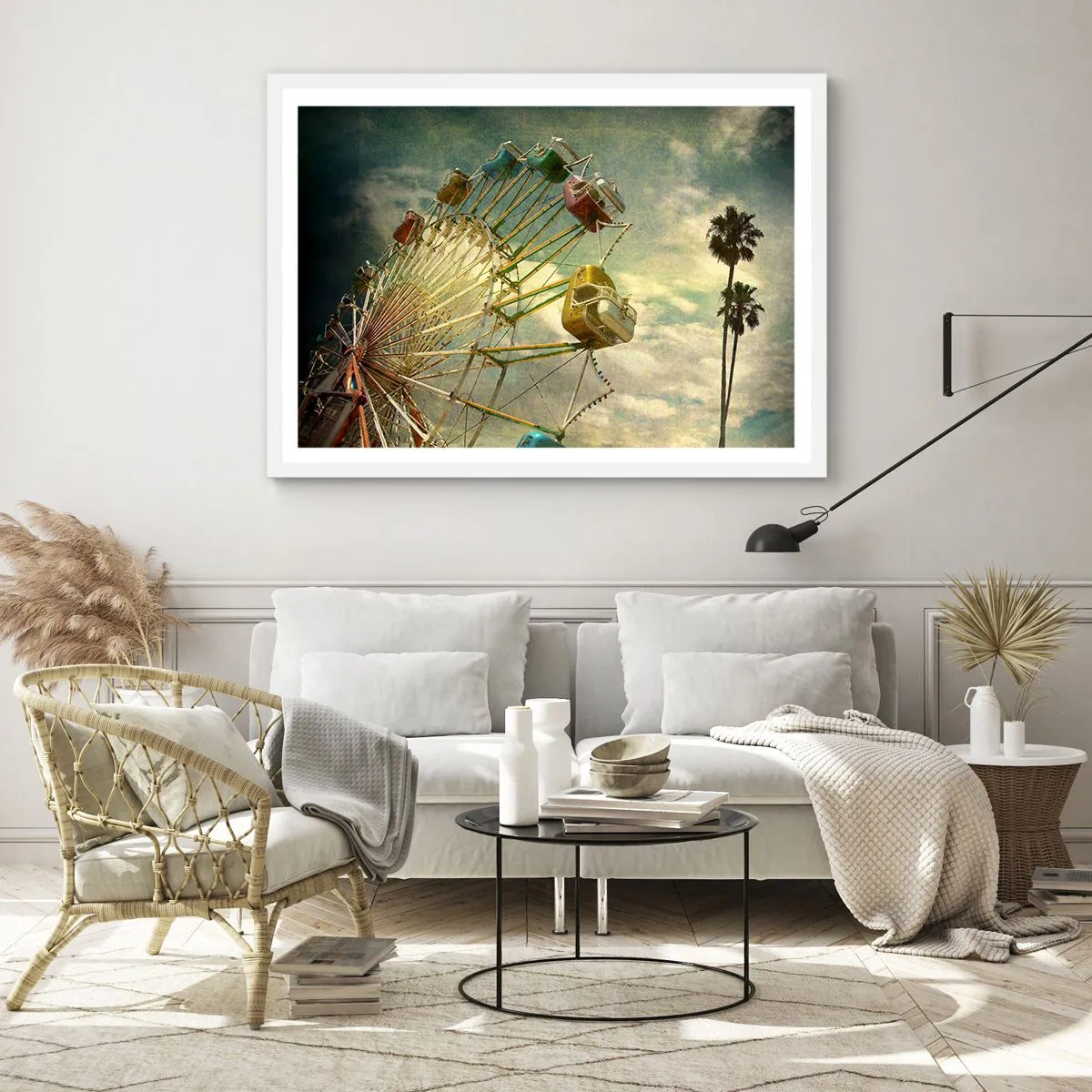 Póster en marco blanco - Será, será un día estupendo.... - 50x40 cm