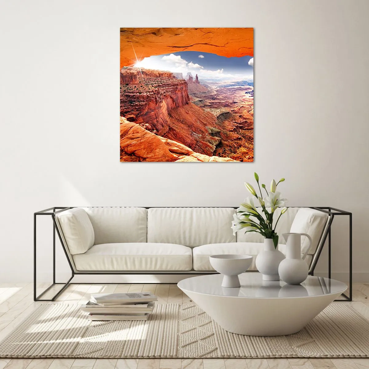 Cuadro sobre vidrio - Impresiones sobre Vidrio - Tallado por la propia naturaleza - 30x30 cm