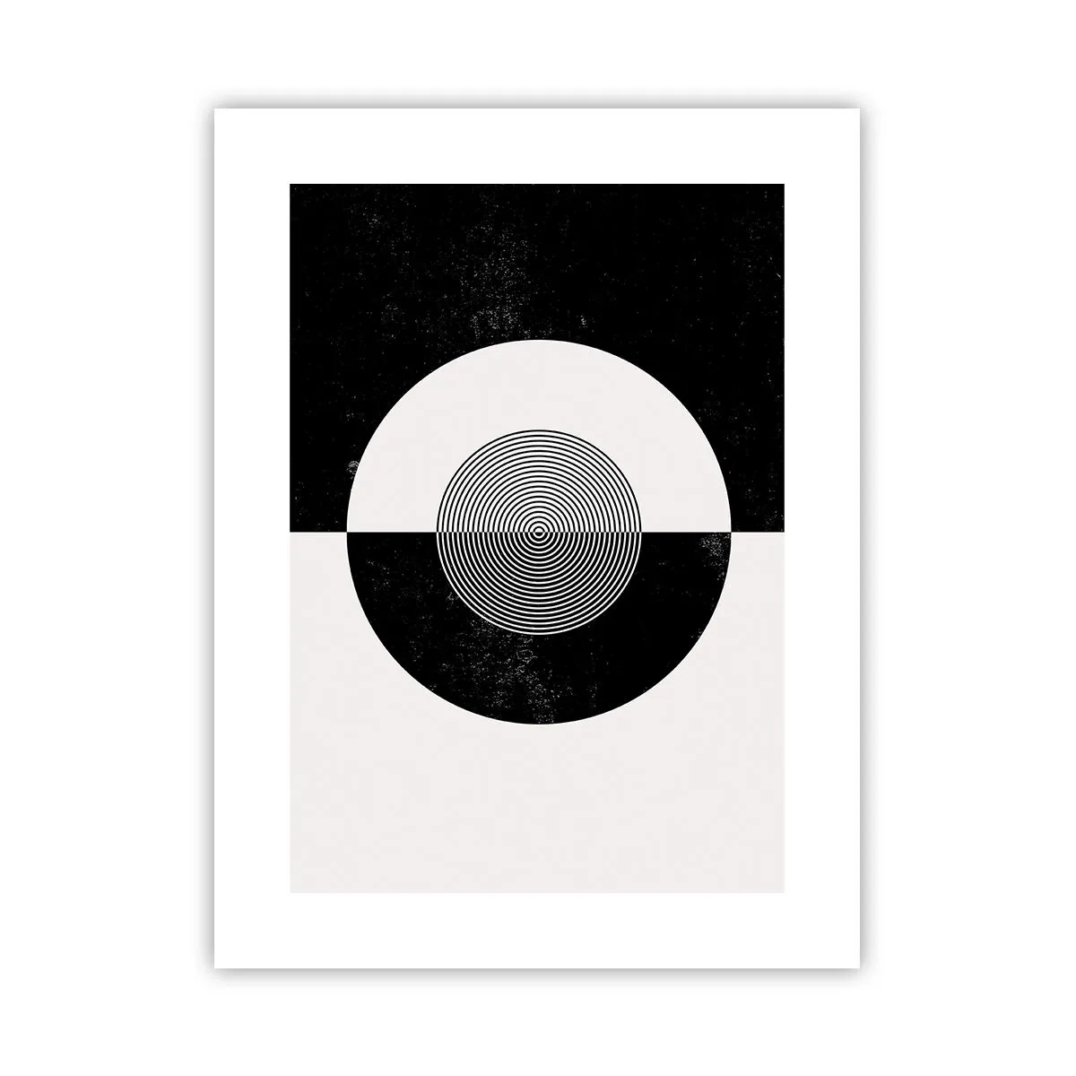 Póster - Armonía en blanco y negro - 30x40 cm