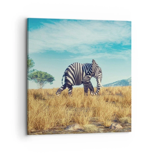 Cuadro sobre lienzo - Impresión de Imagen - El gris ya no está de moda - 70x70 cm