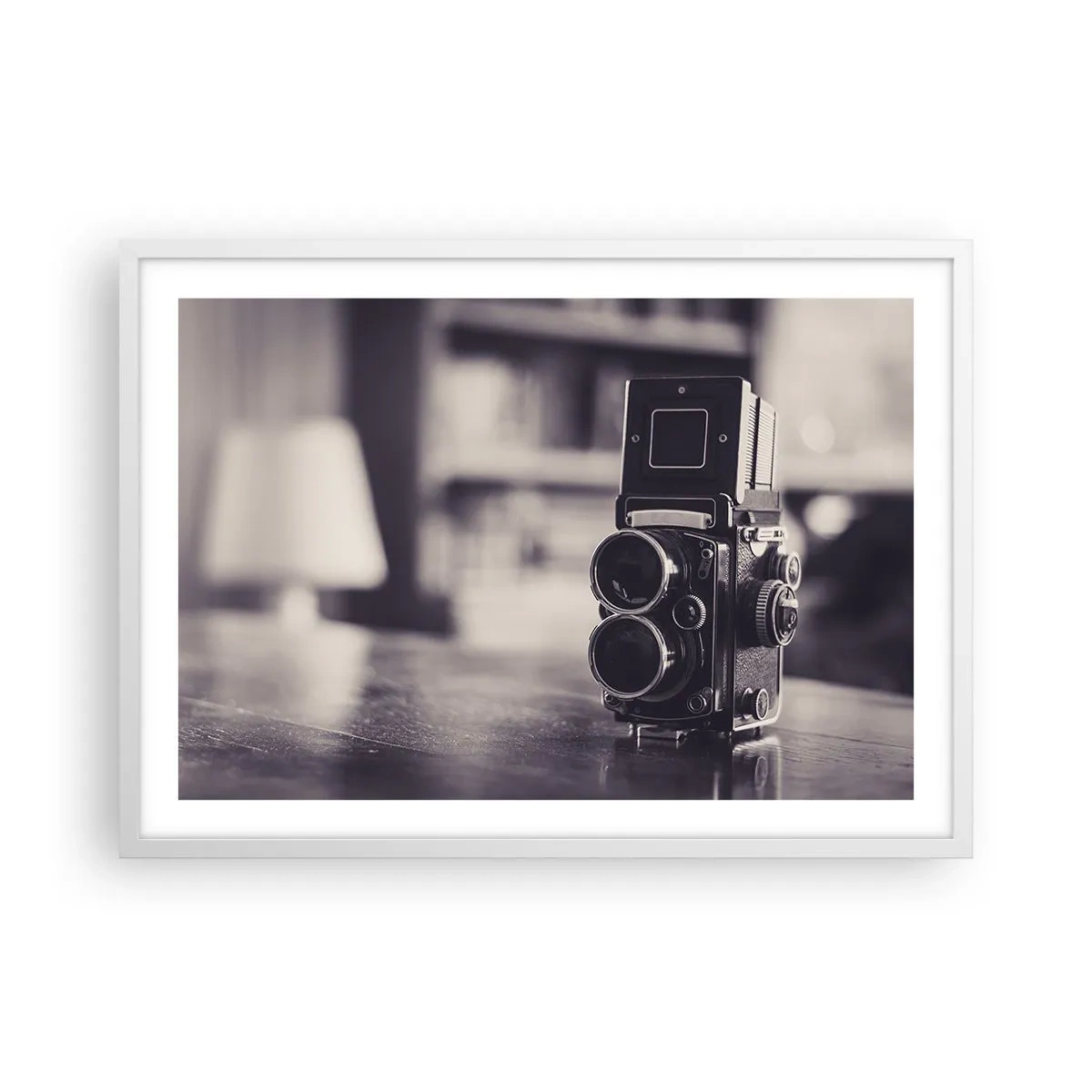 Póster en marco blanco - La magia de la fotografía antigua - 70x50 cm