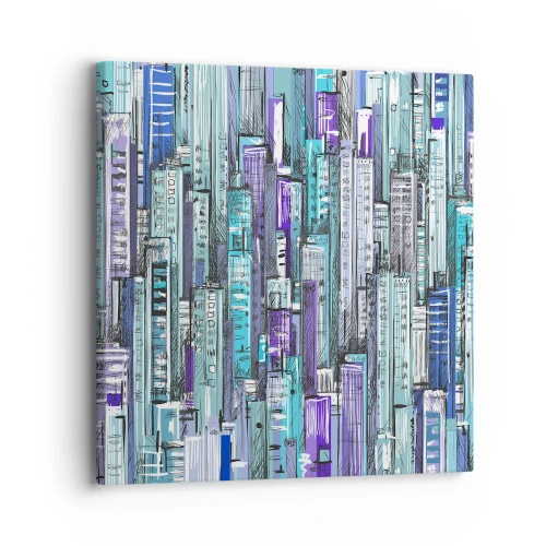 Cuadro sobre lienzo - Impresión de Imagen - Azul del cielo - 30x30 cm