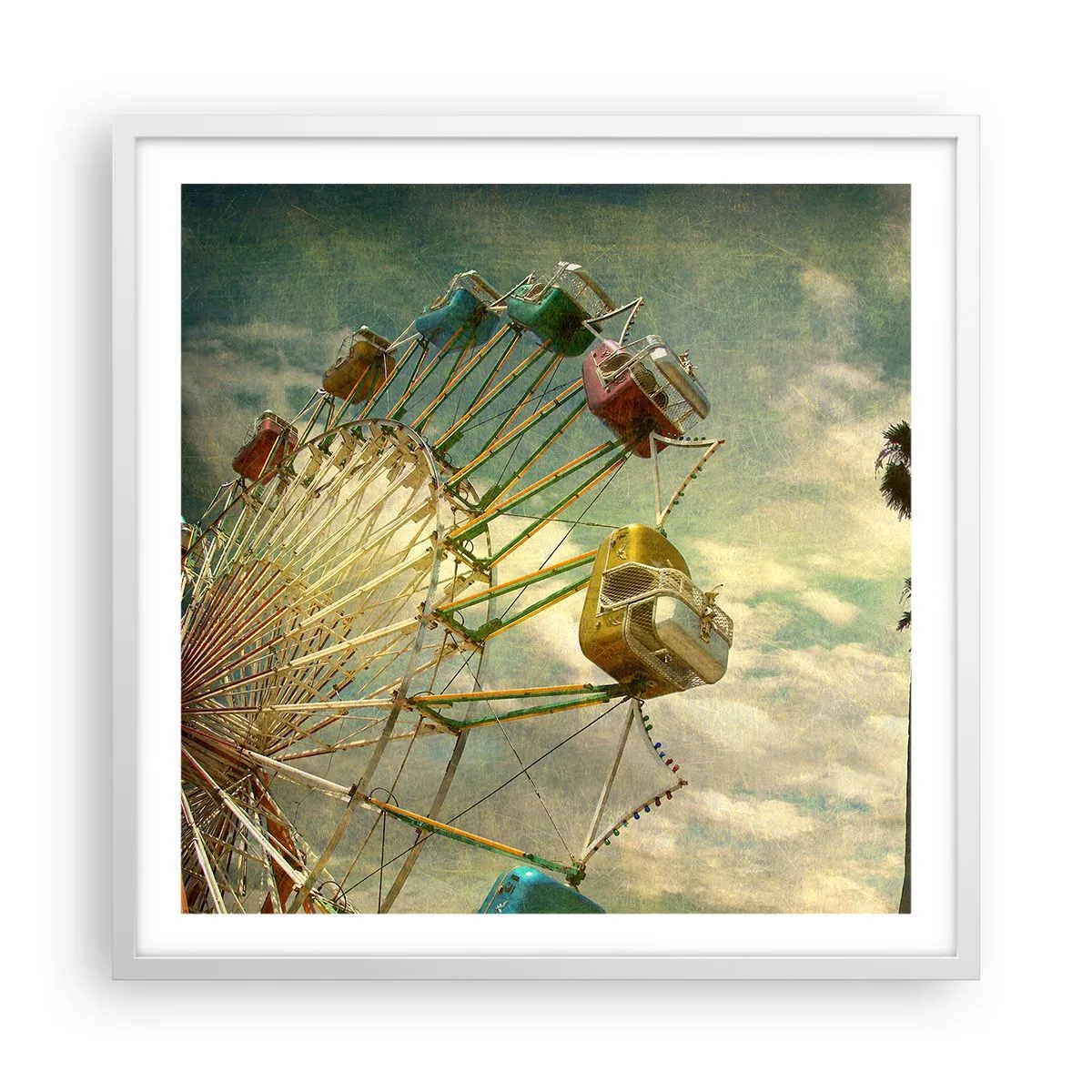 Póster en marco blanco - Será, será un día estupendo.... - 60x60 cm