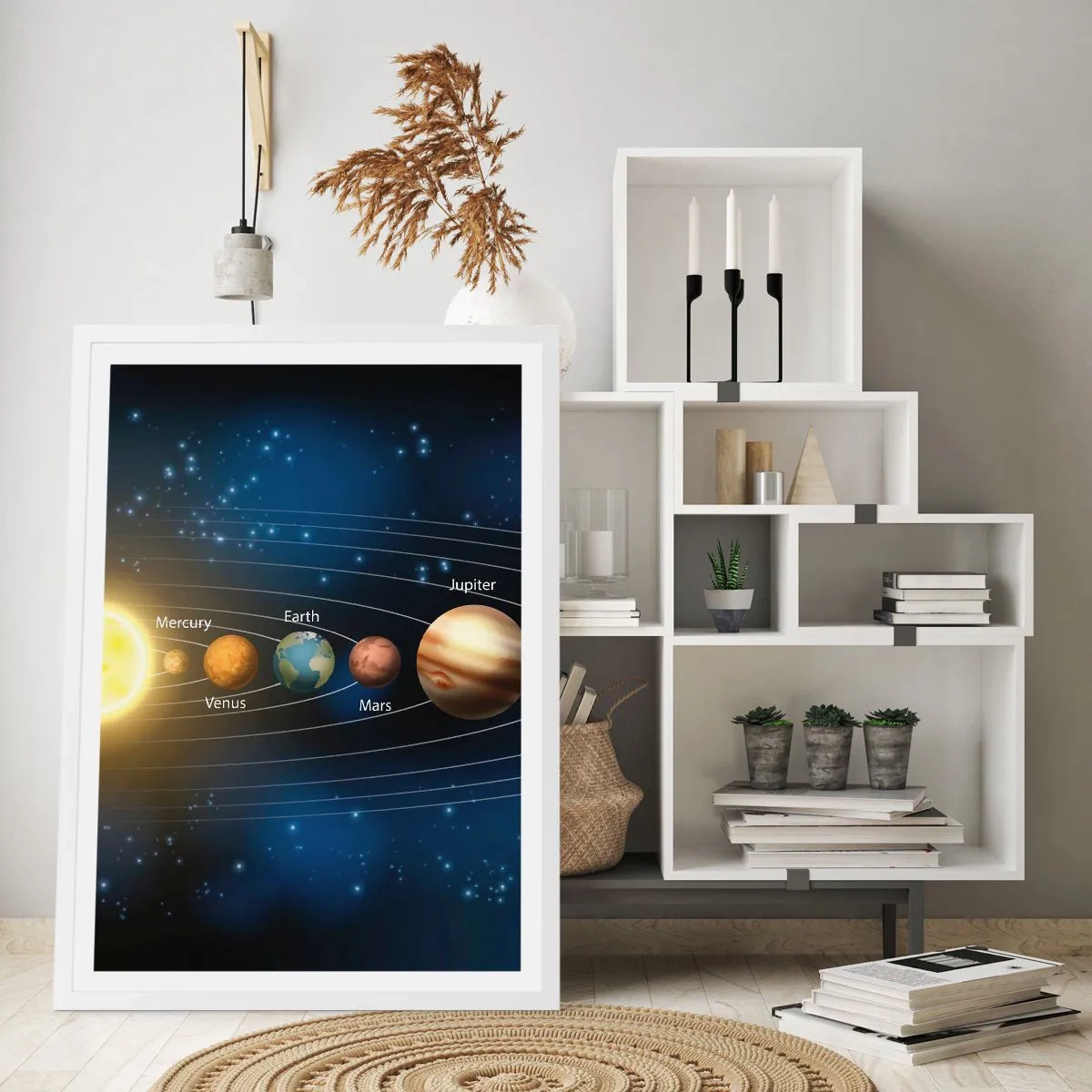 Póster en marco blanco - Uno de diez - 70x100 cm