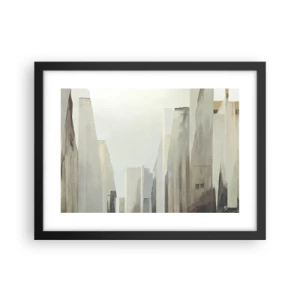 Póster en marco negro - Un sueño de ciudad - 40x30 cm