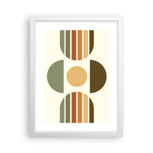 Póster en marco blanco - Los tonos de la tierra - 30x40 cm