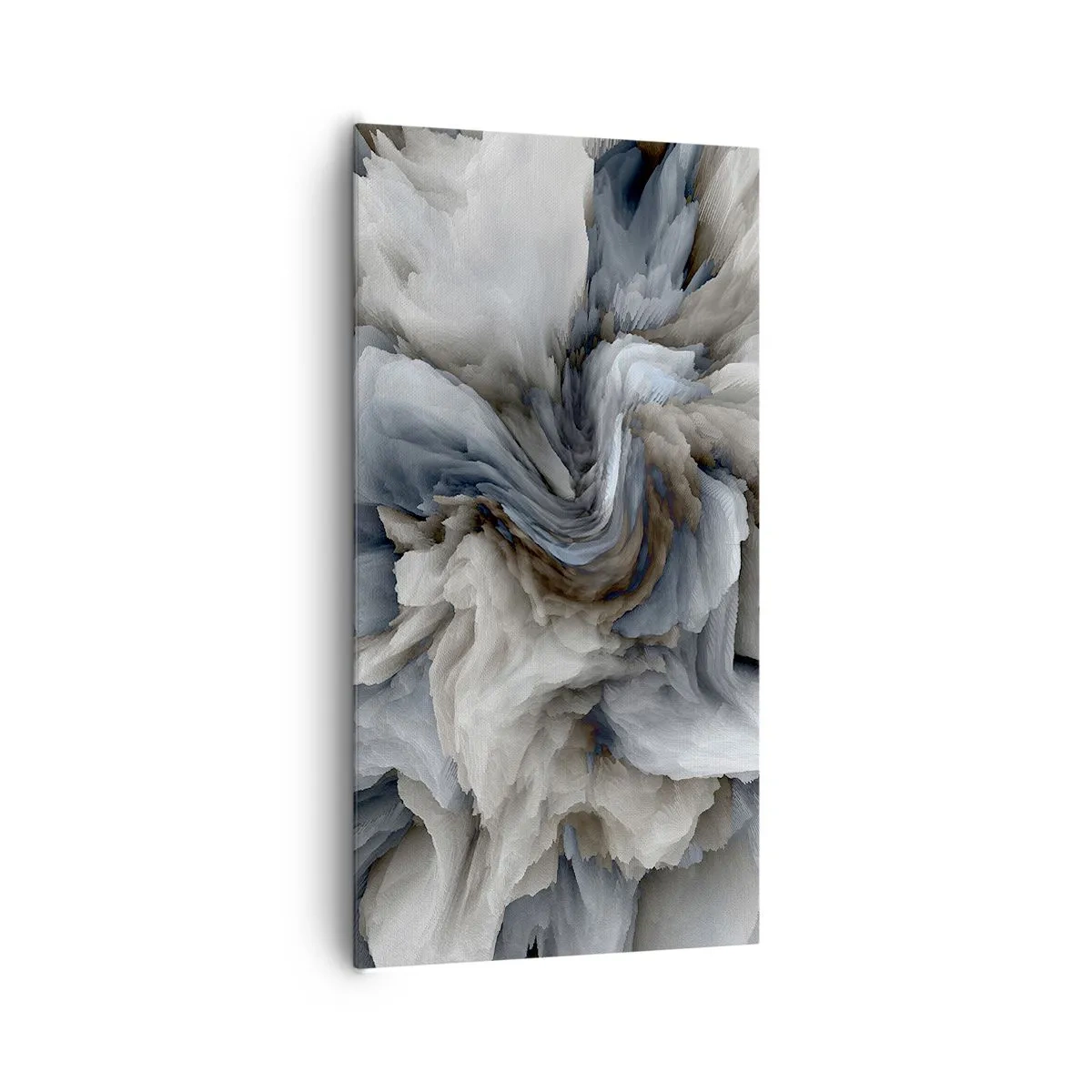 Cuadro sobre lienzo - Impresión de Imagen - Piedra y flor - 65x120 cm