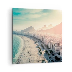 Cuadro sobre lienzo - Impresión de Imagen - Vacaciones perpetuas en Río - 60x60 cm