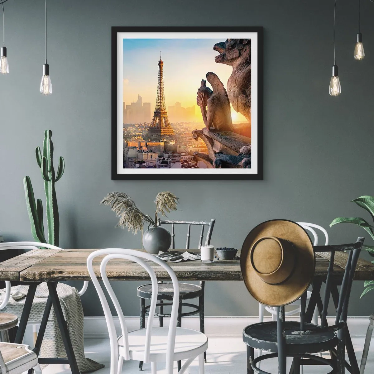 Póster en marco negro - Ha cambiado tanto la ciudad... - 60x60 cm