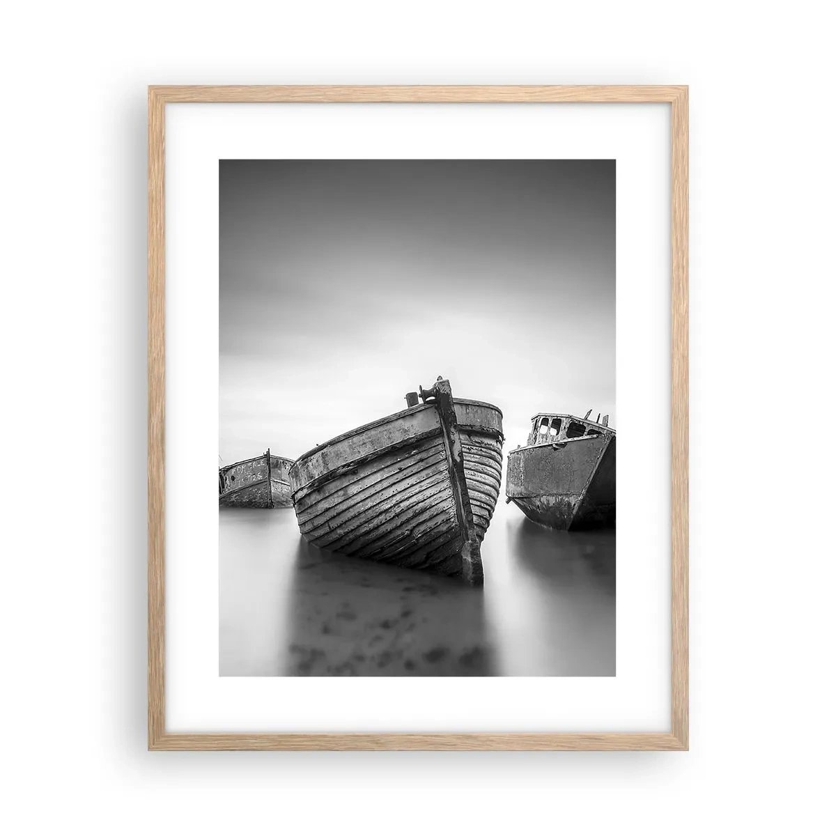 Póster en marco roble claro - Ahora solo quedan los recuerdos... - 40x50 cm